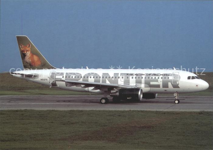 Flugzeuge Zivil Frontier (fox tail.  RHS) Airbus 319-111 N912FR