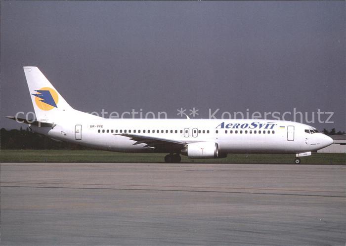 Flugzeuge Zivil BOEING 737-448 UR-VVE cn 24521 Praha (PRG)