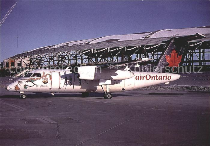 Flugzeuge Zivil Air Ontario Air Canada Connector colours (Christmas scheme) De H