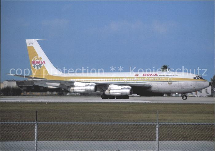 Flugzeuge Zivil BWIA-British West Indian Airways Boeing 707-138B 9Y-TDB cn 18334