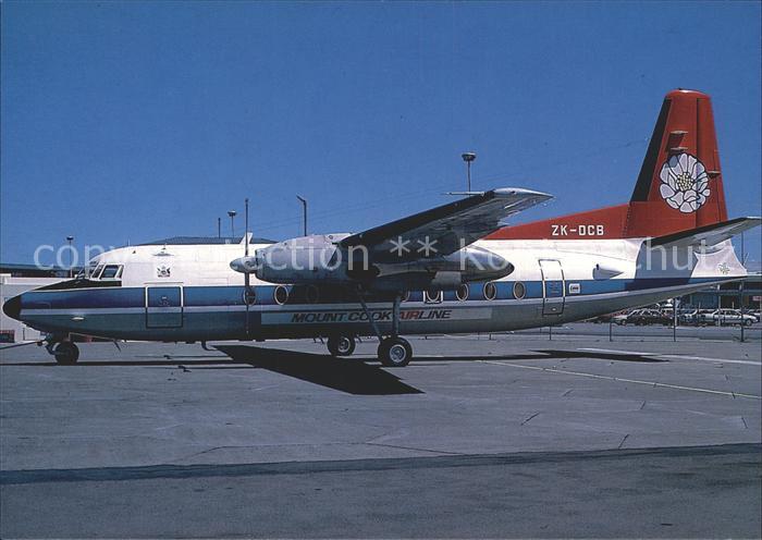 Flugzeuge Zivil Mount Cook Airline Fokker F27 Mk200 ZK-DCB