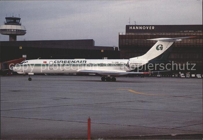 Flugzeuge Zivil Greenair Tupolev Tu-134 Hannover Langenhagen