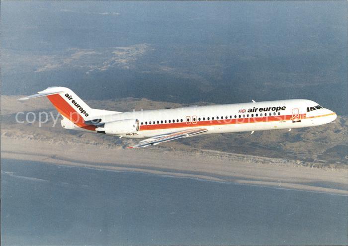 Flugzeuge Zivil Fokker 100 Air Europe