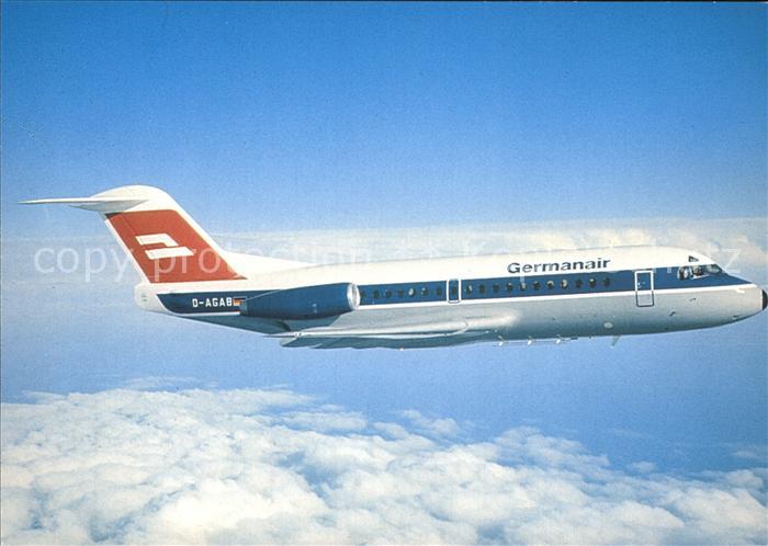Flugzeuge Zivil Germanair Fokker F28 MK1000 D-AGAB