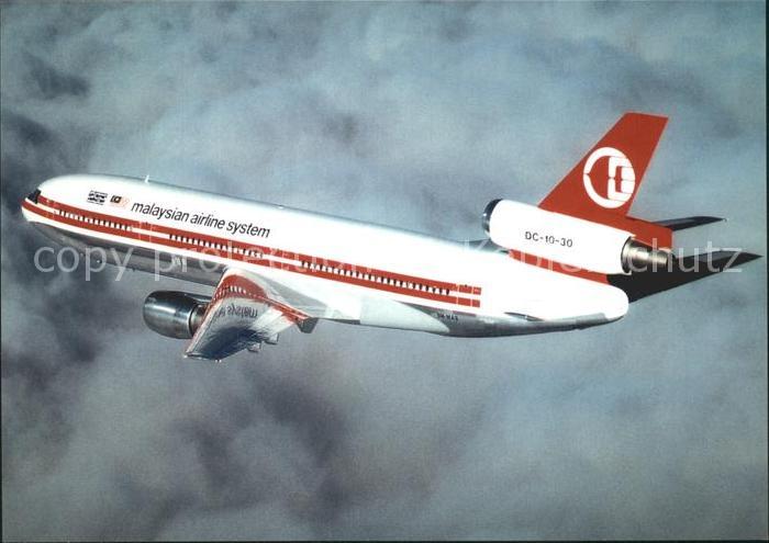 Flugzeuge Zivil Malaysian Airlines System MC Donnell Douglas DC-10-30