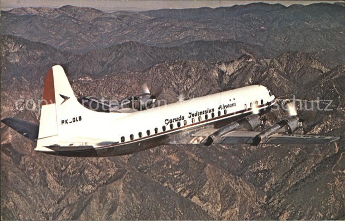 Flugzeuge Zivil Garuda-Indonesian Airways Lockheed L-188C Electra PK-GLB