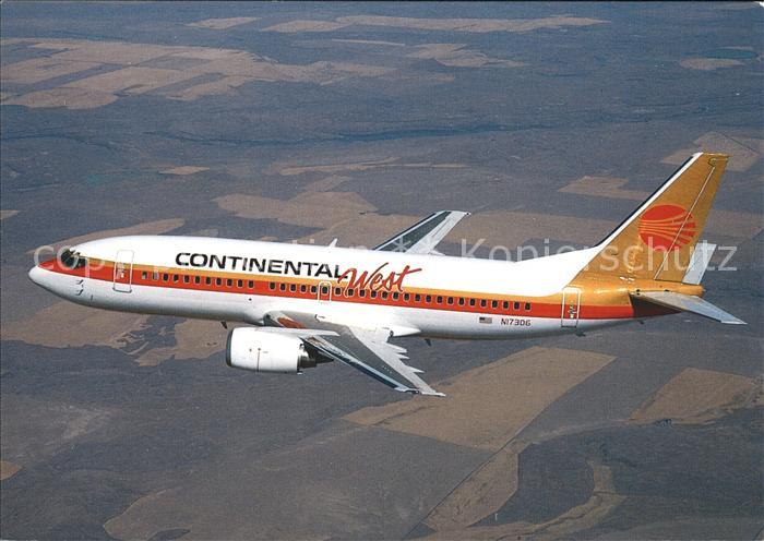 Flugzeuge Zivil Continental West Airlines Boeing 737-300 N 17306 Washington