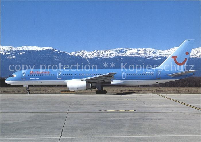 Flugzeuge Zivil boeing 757-204 Britannia Airways Geneve-cointrin