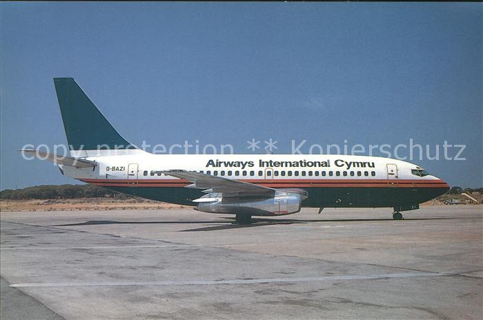 Flugzeuge Zivil boeing 737-204 Airways International Cymru G-BAZI