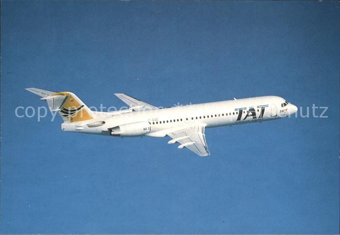 Flugzeuge Zivil TAT Europian Airlines Fokker-100 (F-GIOE)