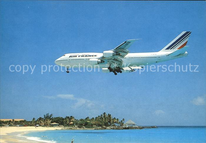 Flugzeuge Zivil Air France Boeing B747-300 F-GETB St.Martin