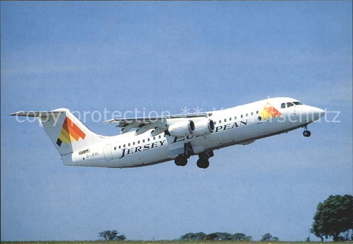 Flugzeuge Zivil Jersey European BAe 146-300 G-JEAL Jersey