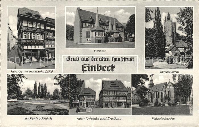Einbeck Niedersachsen Storchenturm Rathaus Stukenbrockpark Muenster