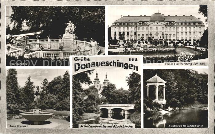 Donaueschingen Donauquelle Schloss Fuerstenberg Donauquelle Irma-Brunnen