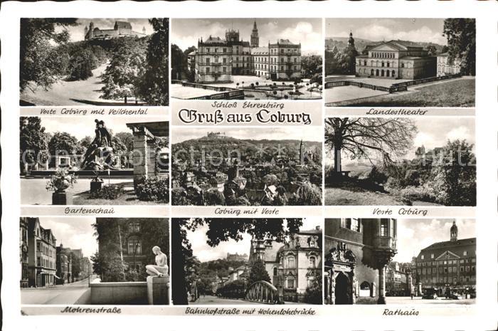 Coburg Bayern Schloss Ehrenburg Landestheater Gartenschau Mohrenstrasse