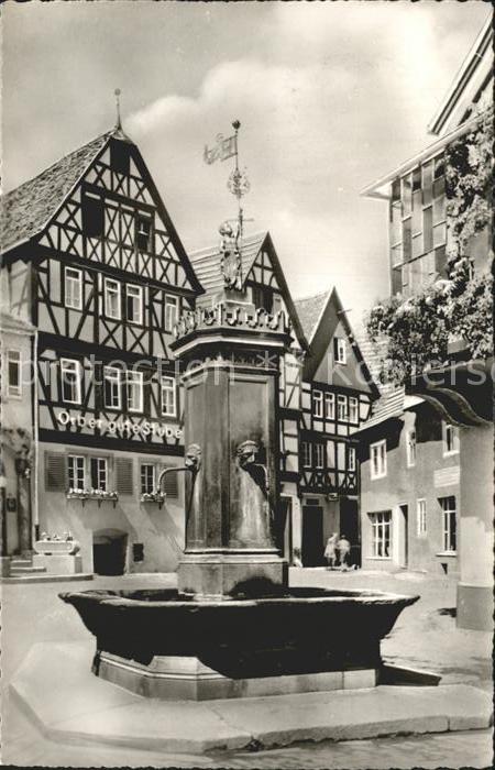 Bad Orb Marktplatz mit Brunnen