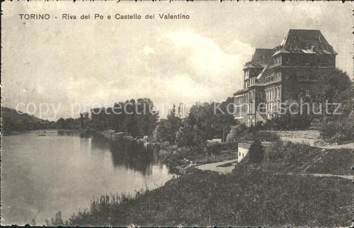 Torino Riva del Po e Castello del Valentino