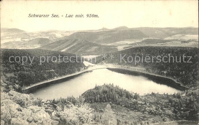 Schwarzer See Elsass Fliegeraufnahme