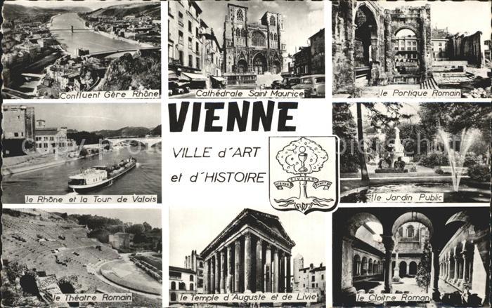 Vienne sur le Rhone Cathedrale Sano Maurice le Portique Romain Temple d`Auguste