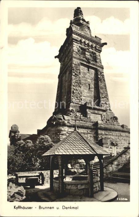 Kyffhaeuserdenkmal Brunnen und Denkmal