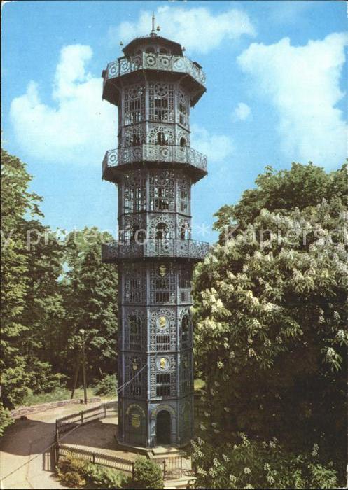 Loebau Sachsen Gusseiserner Aussichtsturm auf dem Loebauer Berg
