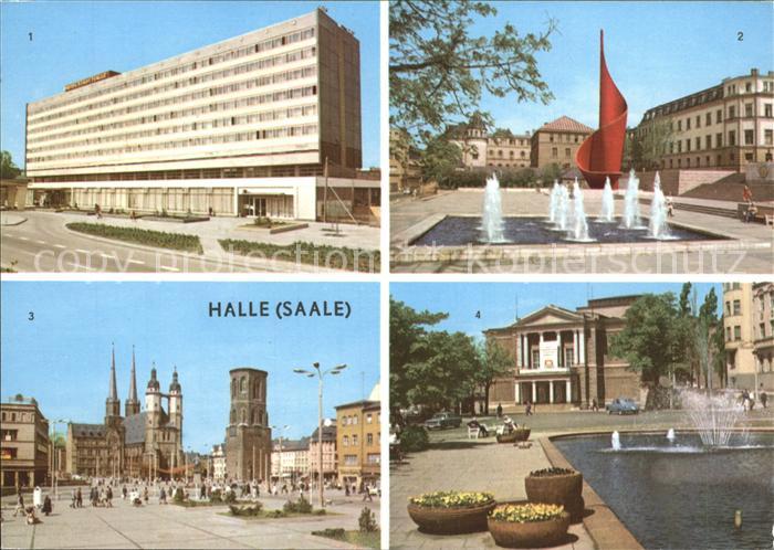 Halle Saale Interhotel Stadt Halle Hansering Markt Theater des Friedens