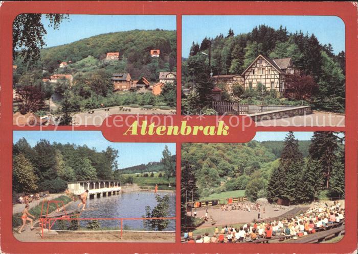 Altenbrak Harz Rolandseck Bergschwimmbad Waldbuehne