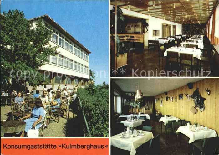 Saalfeld Saale Konsumgaststaette Kulmberghaus
