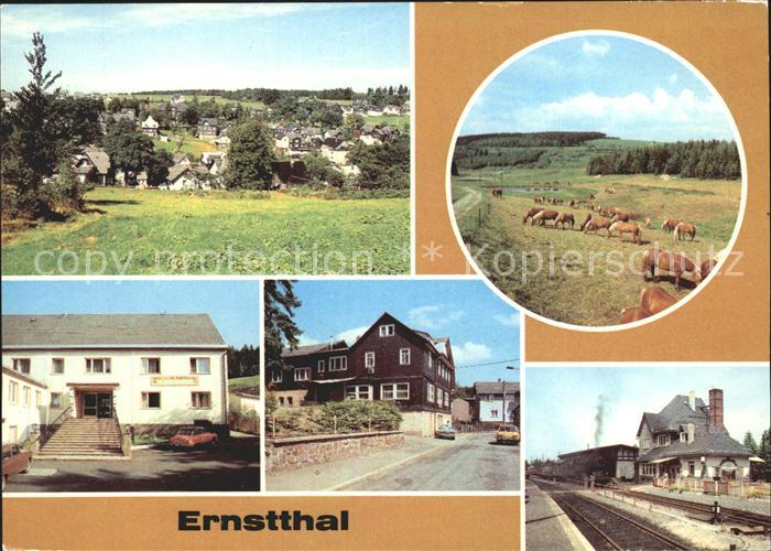 Ernstthal Haflinger Ferienheim Heinrich Rau Restaurant Rennsteig Bahnhof