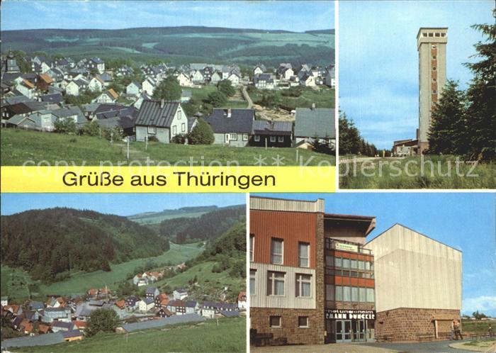 Thueringen Region Schnett Masserberg Rennsteigwarte Fehrenbach Heubach