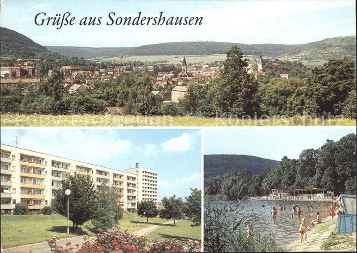 Sondershausen Thueringen Bebraer Teiche Neubausiedlung Borntal
