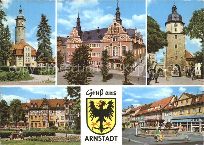 Arnstadt Ilm Neideckturm Rathaus Riedtor Hopfenbrunnen Lessingstrasse