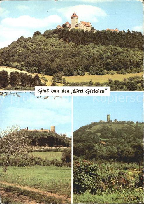 Veste Wachsenburg Ruine Gleichen und Muehlburg