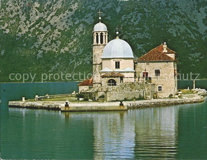 Perast Montenegro Insel zur Madonna von Skrpjela