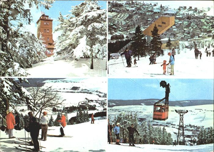 Oberwiesenthal Erzgebirge Seilbahn Skigebiet Sprungschanze