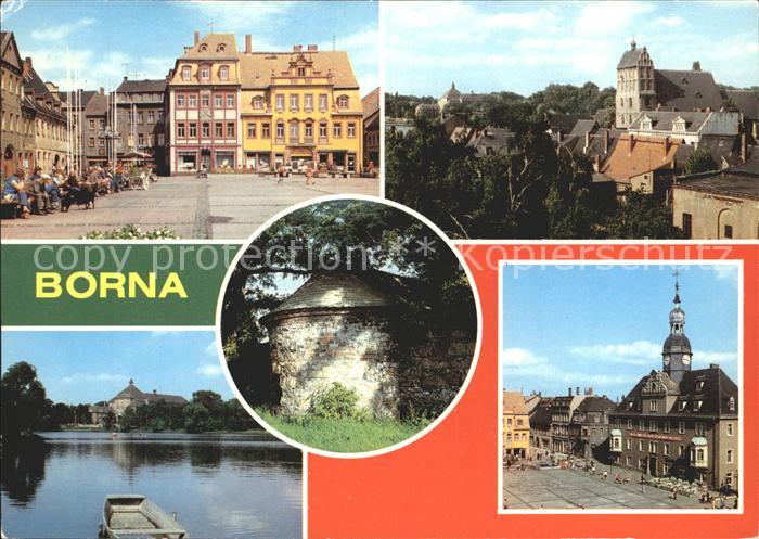 Borna Karl-Marx-Platz Breiter-Teich Rathaus