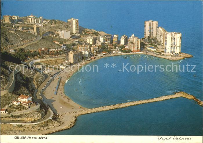Cullera Valenciana Fliegeraufnahme mit Strand