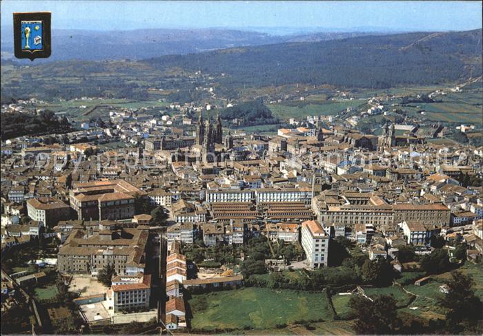 Santiago de Compostela Fliegeraufnahme