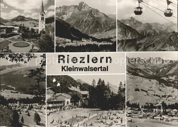 Riezlern Kleinwalsertal Vorarlberg Schwimmbad Seilbahn Kirche