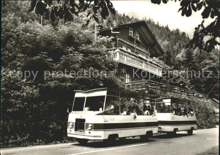 Schwarzburg Thueringer Wald Schwarza Express am Schweizerhaus