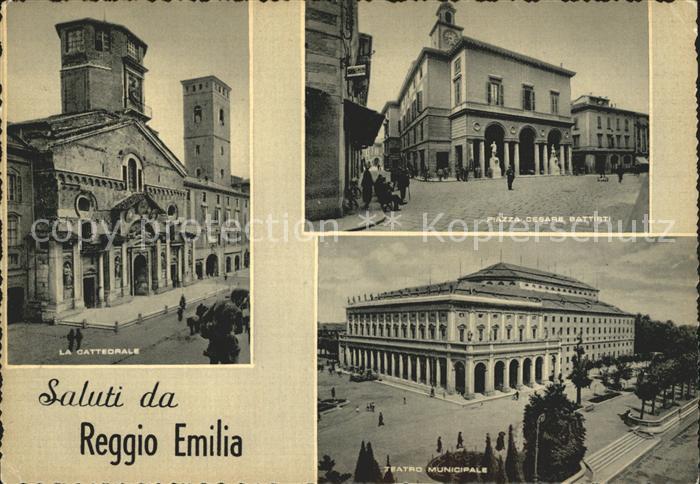 Reggio Emilia Piazza Cesare Battisti Teatro Municipale Cattedrale