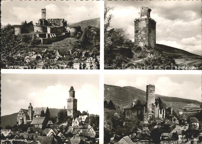 Koenigstein Taunus Ruinen Falkenstein Eppstein Kronberg