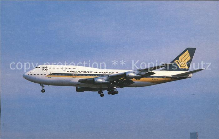 Flugzeuge Zivil Singapore Airlines Boeing 747-312 N118KD