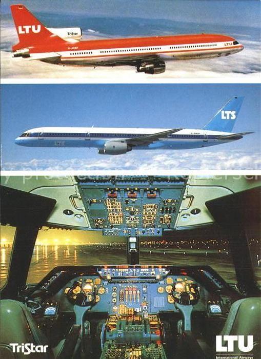 Flugzeuge Zivil LTU TriStar L-1011-1 LTS Boeing 757-200 Cockpit