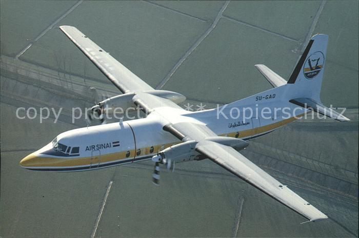 Flugzeuge Zivil Air Sinai Fokker F27 Mk500 SU-GAD