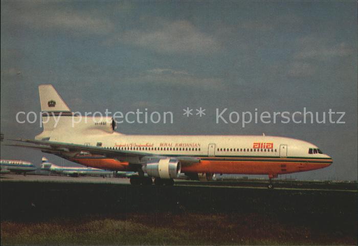 Flugzeuge Zivil Alia-Royal Jordanian Airlines Lockheed 1011 TriStar 500 JY-AGC