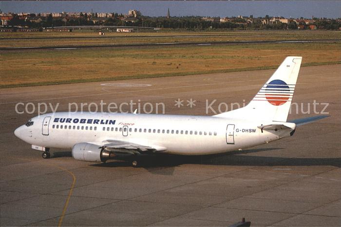 Flugzeuge Zivil Euroberlin France Boeing 737-2T5 G-DHSW