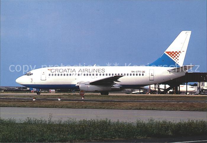 Flugzeuge Zivil Croatia Airlines Boeing 737 9A-CTD