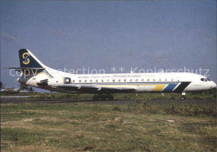 Flugzeuge Zivil L.A. Suramericanas Caravelle 10B3 HK-3756X c/n 259