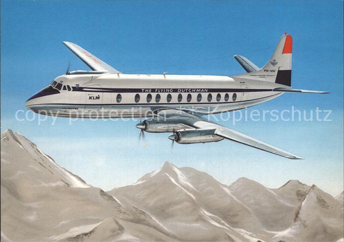 Flugzeuge Zivil KLM Royal Dutch Airlines Vickers Viscount 803 PH-VIC